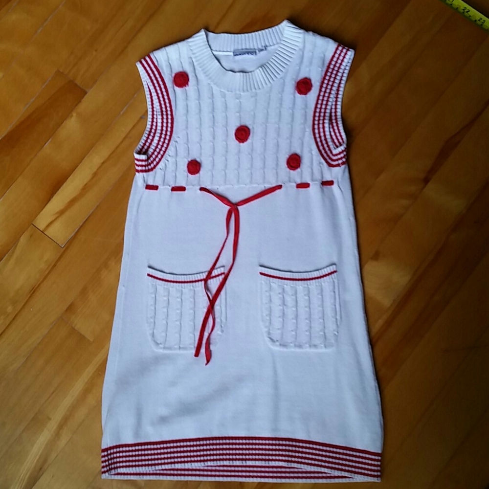 Knit dresse for girls 6-7 years old.